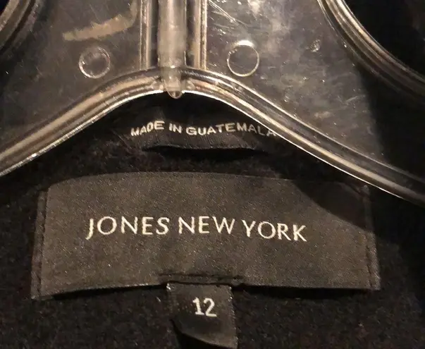 Jones New York  Classic Black Wool Coat