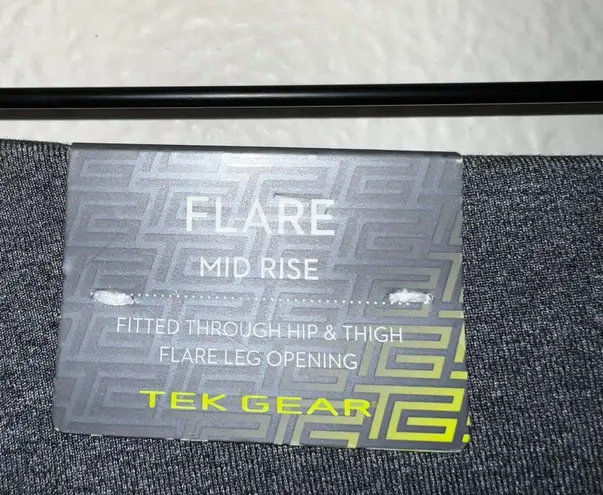 Tek Gear NWT  Gray Mid Rise Flare Leg Leggings