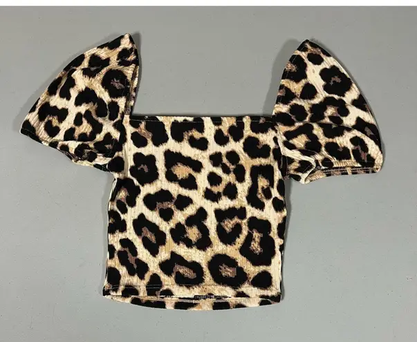 Brown Cheetah Leopard Print Square