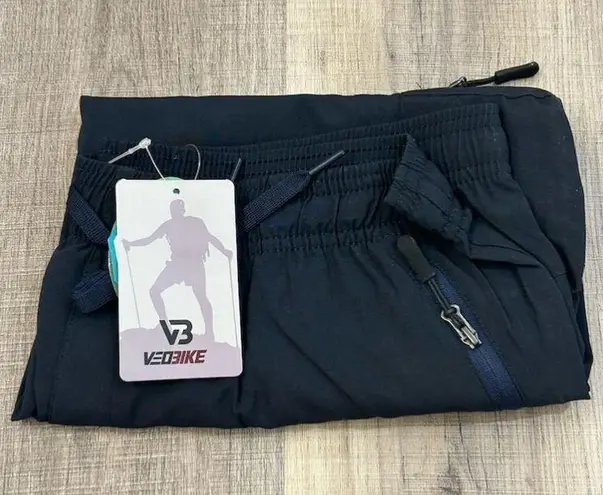 VEOBIKE Cargo Capri Water Resistant Cargo Capri Pants Navy Size Large