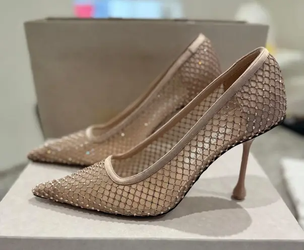 Jimmy Choo New In Box 95mm Lxia Satin Pumps Size 39