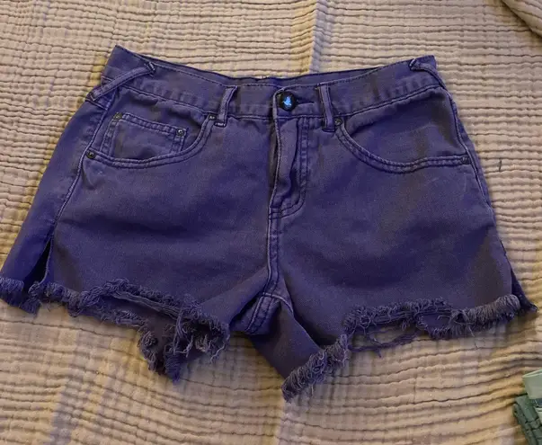 Free People Movement Free People Purple Jean Shorts