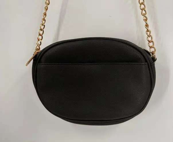 Bebe  Black Circle Chain Crossbody Purse NWOT