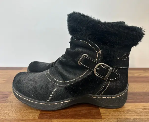 Baretraps  Boots 7 Leather Shearling Bootie Ankle Zip Buckle Outer Snow Extreme thumbnail 1
