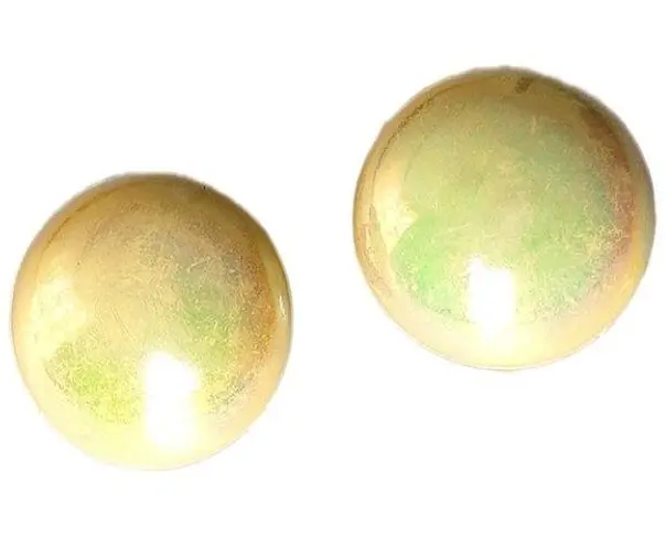 Vintage Yellow Holographic Bubble Clip