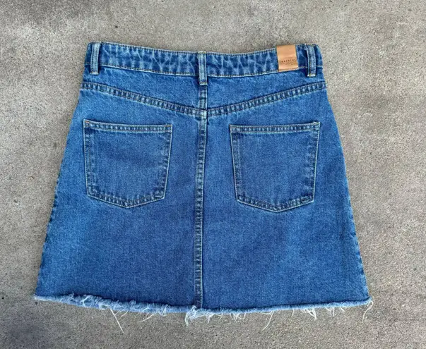 ZARA Button Front Denim Skirt