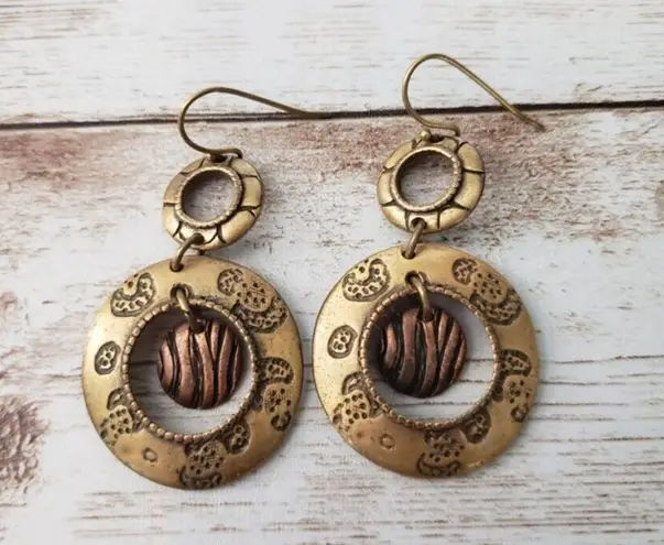 Vintage Earrings Hooks for Pierced Ears Unusual Dangle Earrings