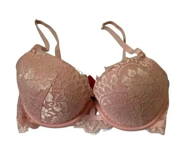 La Senza Diva Bra Peach Lace Multiway Strap Women's Size 32DD | 10D-771