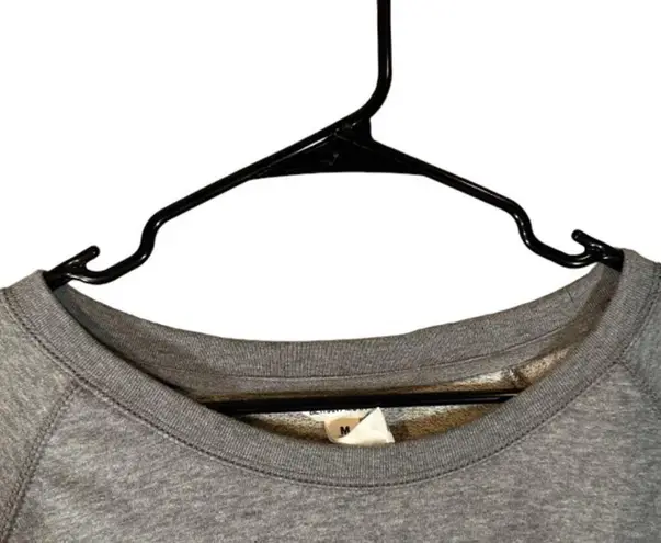 Bethany Mota Gray Xmas Snowman Cotton Blend Funny Sweatshirt Women Sz M