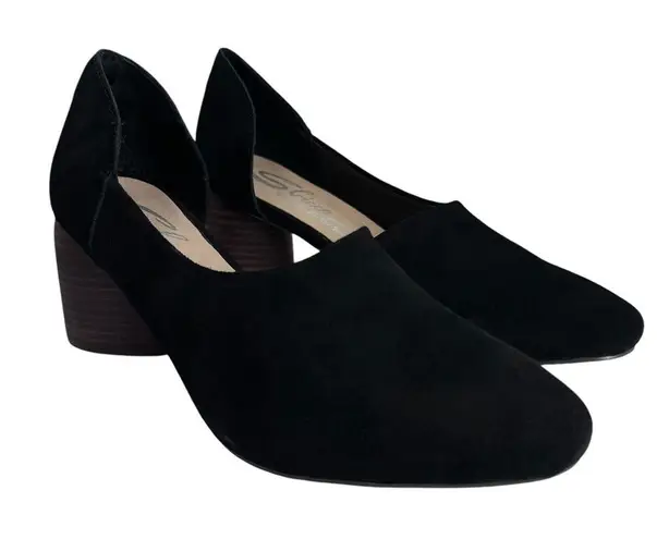 sbicca Volin Women's Black Suede Block Heel Shoes 9 M Black