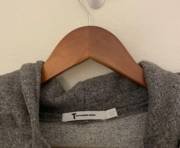 Alexander Wang  Gray Long Sleeve Cozy Comfy Hoodie Sweatshirt Size XS