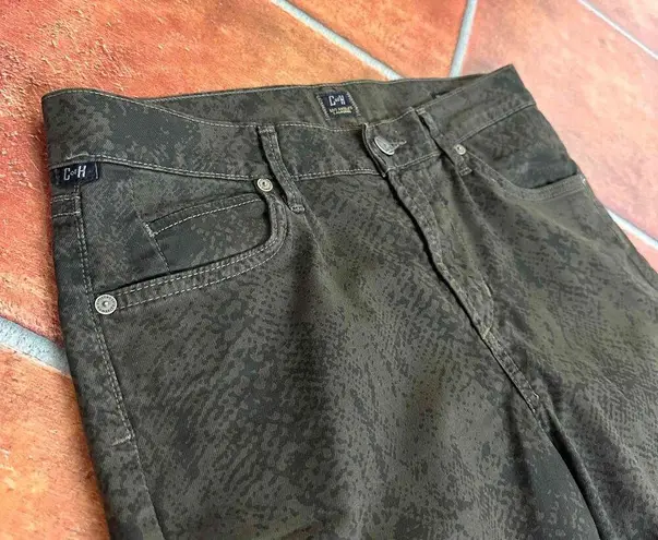 Citizens of Humanity  Mandy Gecko Print Retroslim Roll Up Pants Size 28