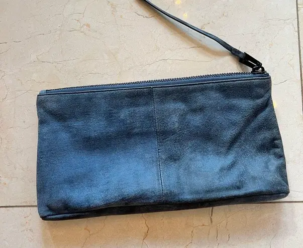 She+Lo Like New Blue Studded Clutch Medium Size