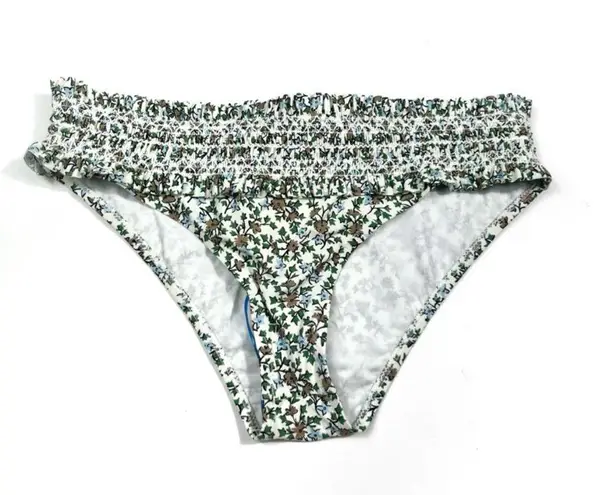 Tory Burch  Costa Floral Printed Hipster Bikini Bottoms In Starburst Ivy NWT XS thumbnail 1