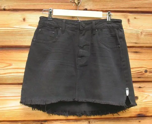 One Teaspoon  2020 Black Denim Mini Skirt