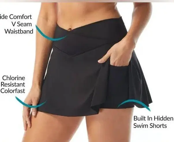 Coco reef $76.00 Retail NWT Serene Cross Over Swim Skirt