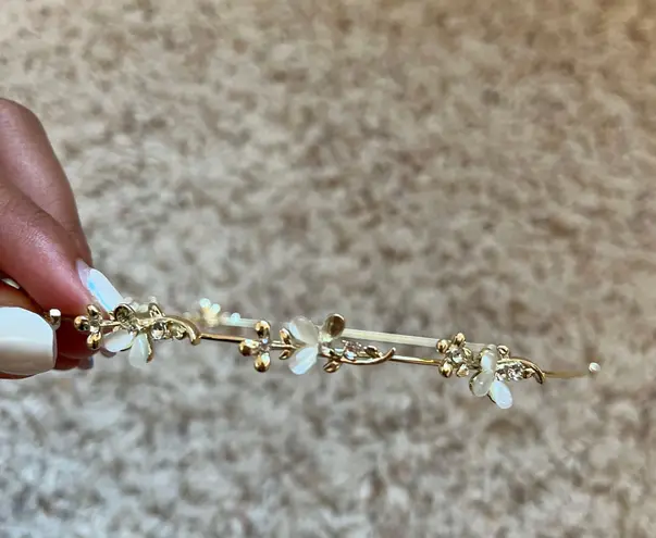 Floral gold Headband - Image 2