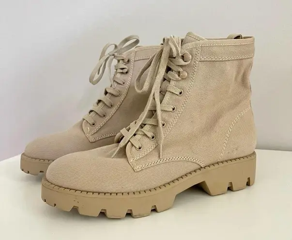 Marc Fisher  Fayth Cream Lugsole Hiker Boots