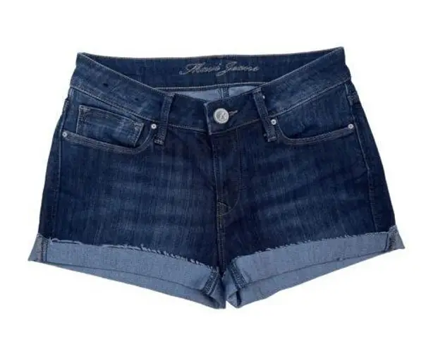 Max jeans Mavi Jeans Denim Shorts Cuffed Dark Wash Casual Summer Womens Size 25