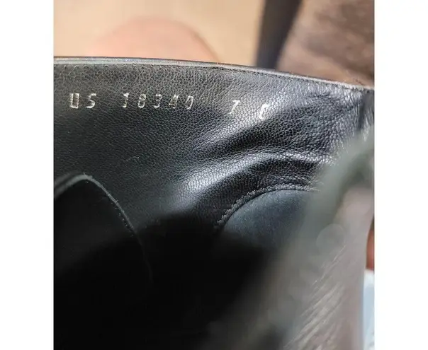 Salvatore Ferragamo Antila Ankle Boots Women's 7 Black Leather Lace Up Booties