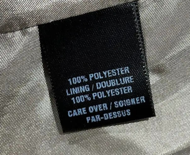 Cynthia Steffe ruffled faux fur beige tan winter coat size medium EUC