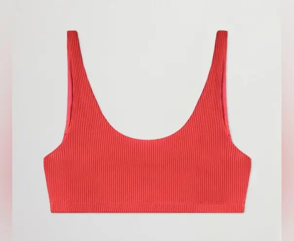 CARBON38 ribbed Bra cayenne size small Orange