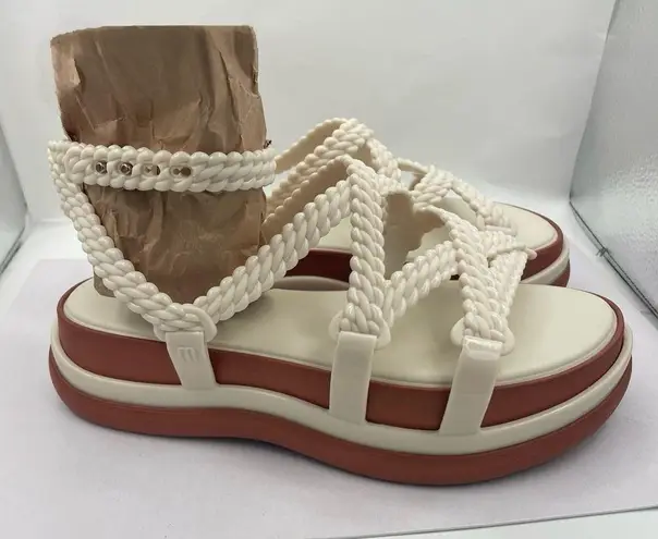 Melissa vegan jelly platform strappy sandals women’s Size 8 comfortable
