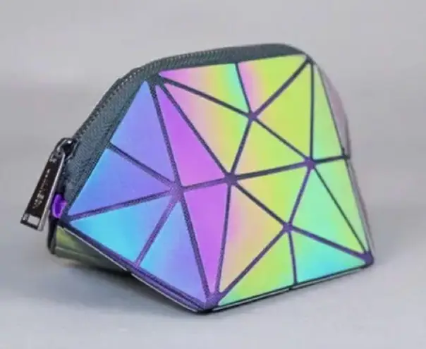The Lumination Holographic Makeup Bag Gray