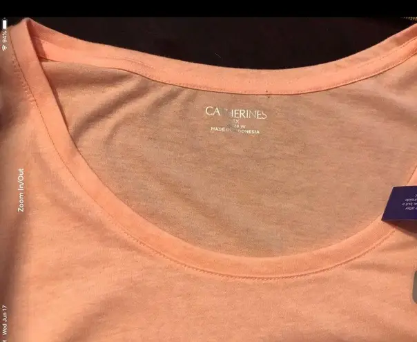 REEF Catherine Coral Short Sleeve Top