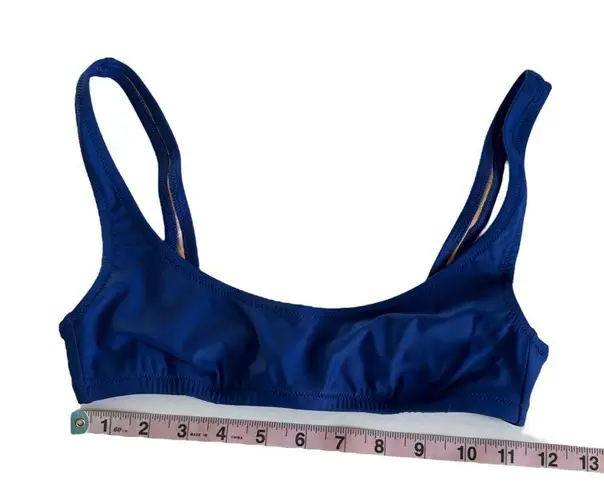 J.Crew Heritage Royal Blue Scoopneck Bikini Top Women's Swimwear Size XS NWT
