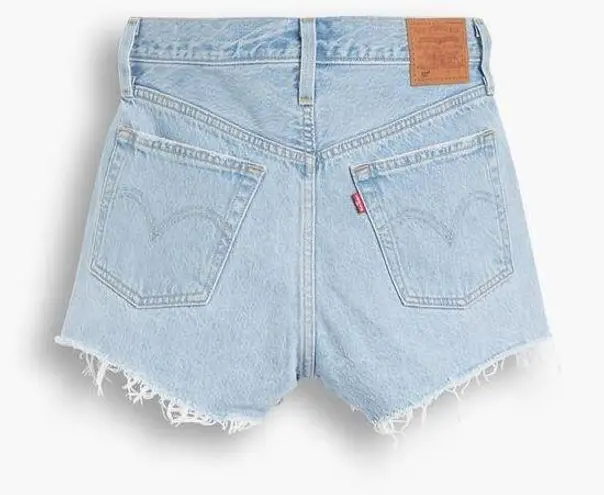 Levi's Levi’s 501 Button Fly Distressed Light Wash Cut Off Denim Jean Shorts Size 27