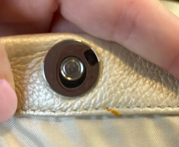 Aimee Kestenberg SOFT METALLIC GOLD PINCH QUILT CROSSBODY BAG PURSE