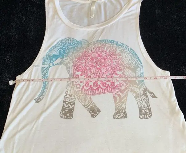 Women's Colorful Pastel Tribal Elephant Tank Top