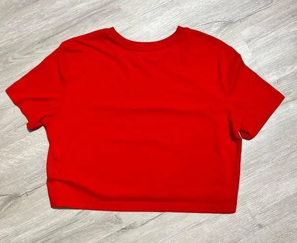 Colsie Santa Baby Crop Tee Size Medium Women’s Red