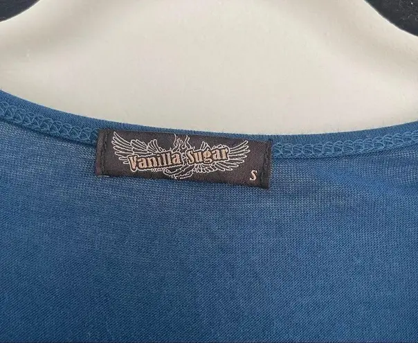 Vanilla Sugar Blue Y2K Graphic Tee 90s Blue