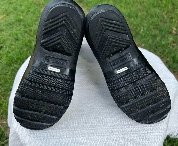 Hunter  Black Gloss Rain Boots Size 5 - Image 7