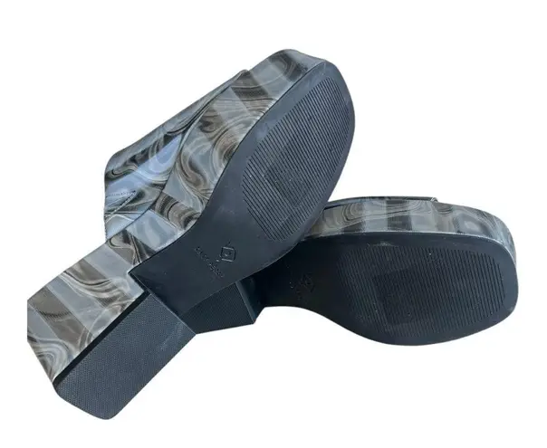 Katy Perry The Busy Bee Slide Women's Black and Gray Platform Shoes Size 8.5M