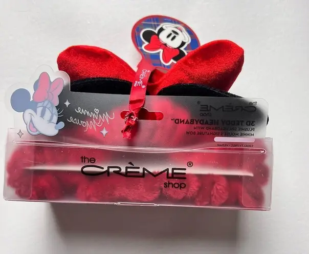 The Creme Shop Women's Disney Minnie Polka Dot 3 D Headband New In Package Red