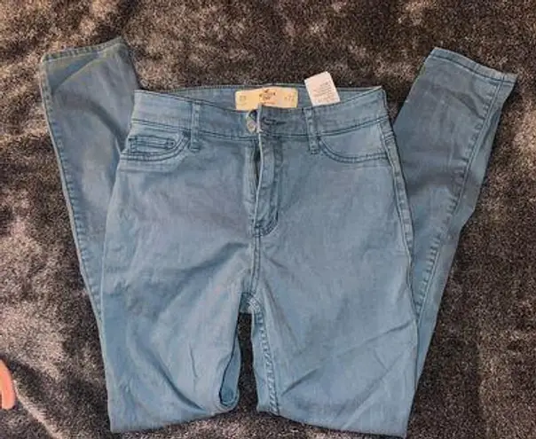 Hollister Teal Highwaisted Jeggings