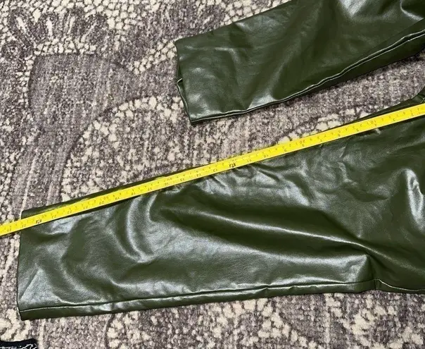 Majorelle Women’s Size S Olive Green Clive Faux Leather Button Front Pants