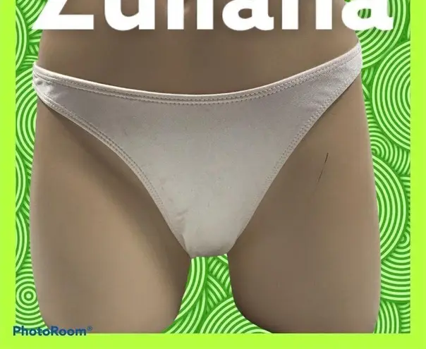 Zuliana Size Medium White Vintage Dead Stock Bikini Bottom. New With Tags.