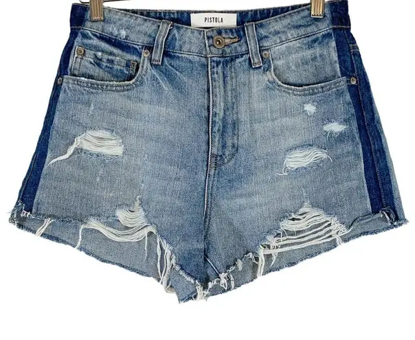 Pistola Anthropologie Nova High Rise Relaxed Cut Off Jeans Shorts Size 27