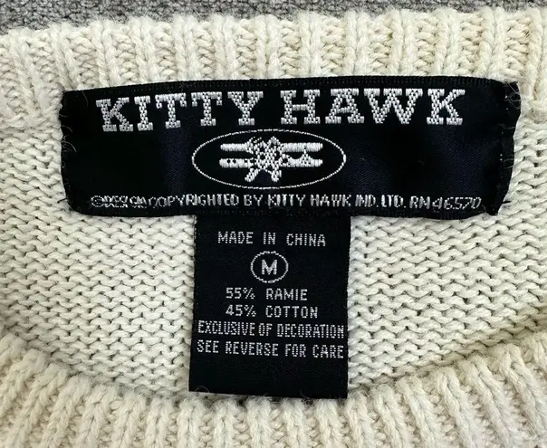 KITTY HAWK Vintage Floral Embroidered Sweater Size M Size M