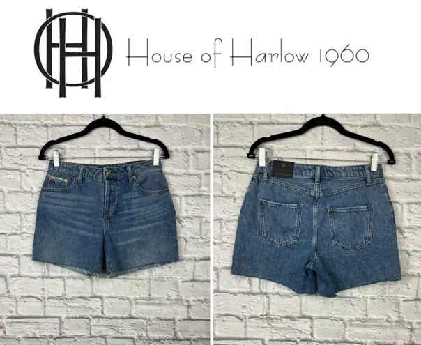 House of Harlow NWT  1960 High Rise Mom Midi shorts size 25