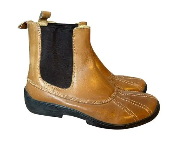 Polo Ralph Lauren Leather Chelsea Duck Boots Tan Size 7
