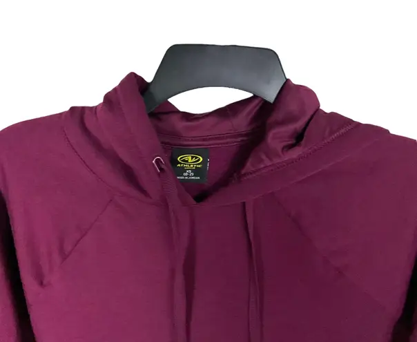 Athletic Works Deep Plum Soft Fleecy Inside Pullover Hoodie Wm XS 0-2