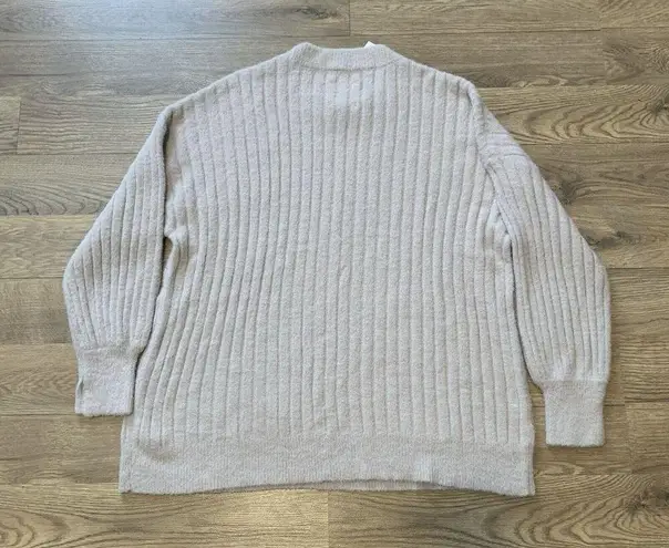 Aerie NWT  Women's Pink and Cream Jumper long sleeve sweater comfy size M E5