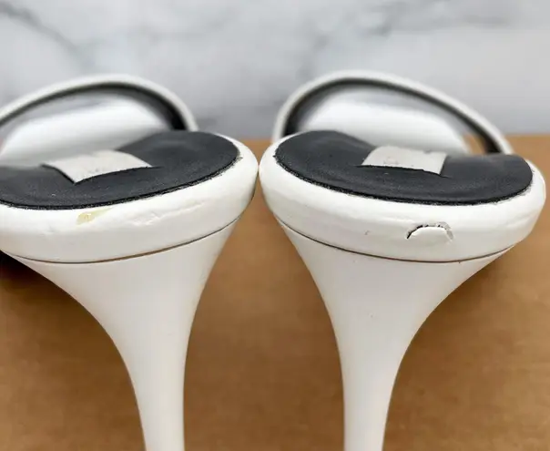 Stella McCartney women’s Net Sustain faux leather slide sandals size 36.5 US 6.5