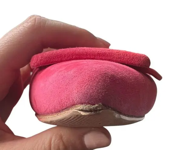 Manolo Blahnik Maysale Suede Flats In Pink