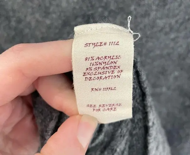 Only Sky Y2K 2000s Grey Wide Cowl Neck Tunic Sweater Dress Women’s Size L Size L